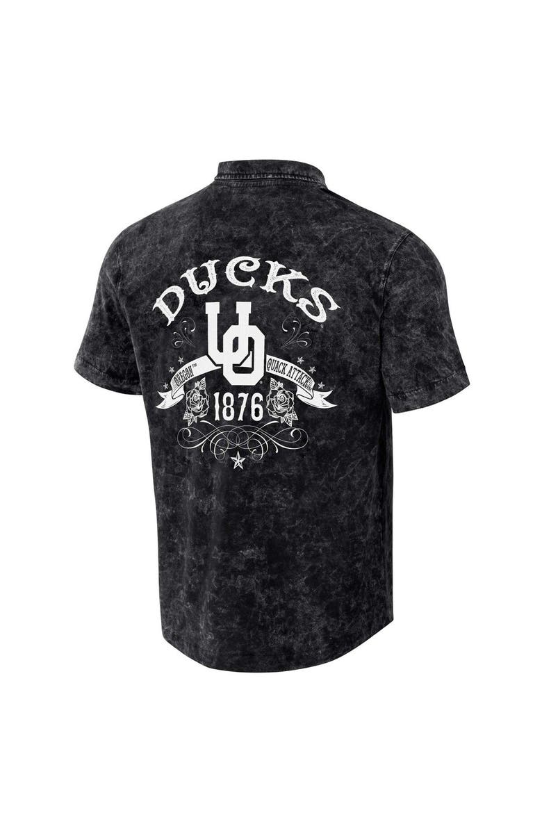 Darius Rucker Collection by Fanatics Men's Darius Rucker Collection by Fanatics Black Oregon Ducks Team Color Button-Up Shirt, Alternate, color, Black
