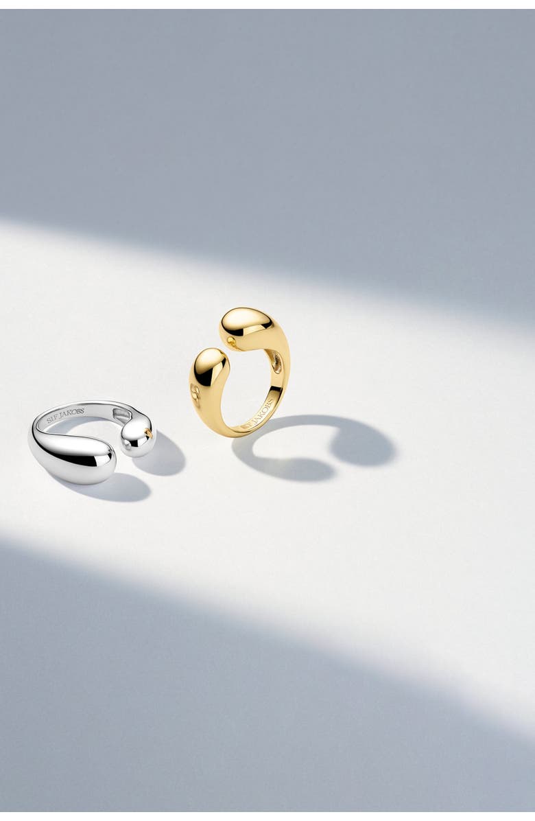 Sif Jakobs Jewellery Ring Goccia Pianura, Alternate, color, 925 Sterling Silver