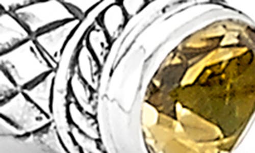 Samuel B. Silver 3.30 Ct. Tw. Citrine Bangle Bracelet In Yellow