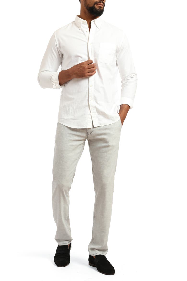 Courage Straight Leg Cross Twill Pants, Alternate, color, LT GREY HEMP
