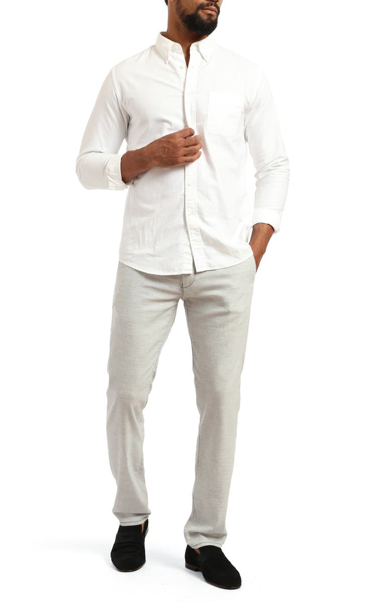 34 Heritage Charisma Straight Leg Cross Twill Pants, Alternate, color, Light Grey Hemp