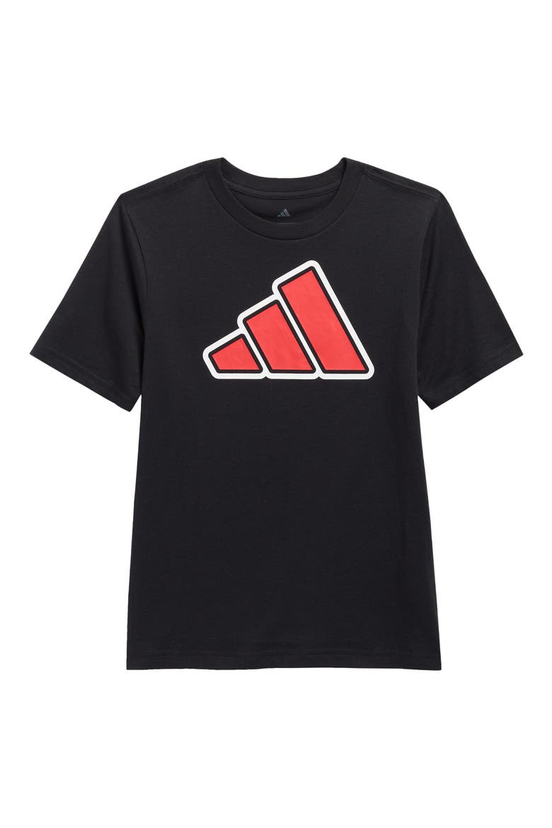 Kids' Logo Graphic T-Shirt, Main, color, BLACK
