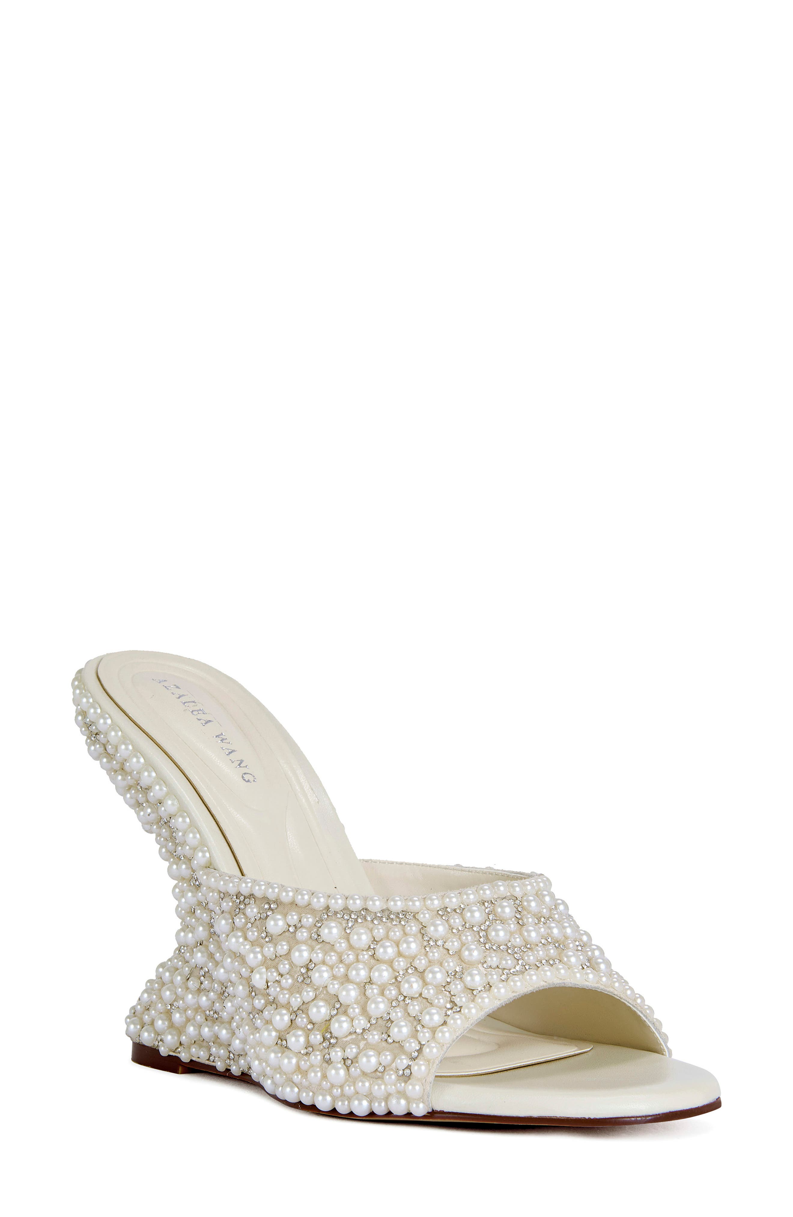 AZALEA WANG Aaralyn Floating Heel Sandal, Main, color, Ivory