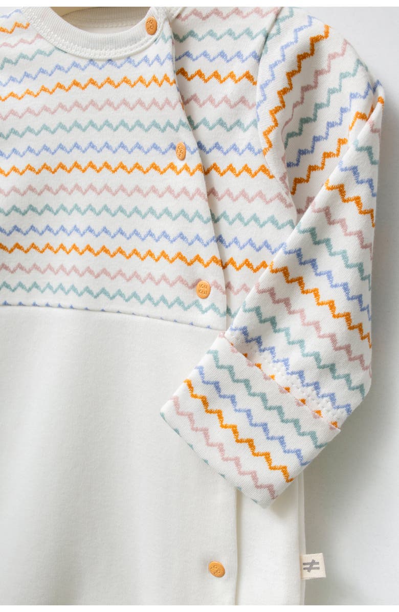 moi noi Multicolor Zigzag One-Piece Set, Alternate, color, Ivory