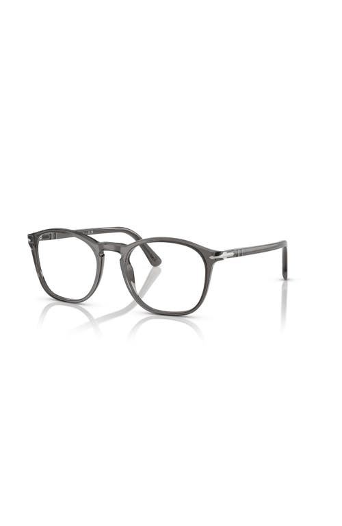 Persol 52mm Square Optical Glasses In Black