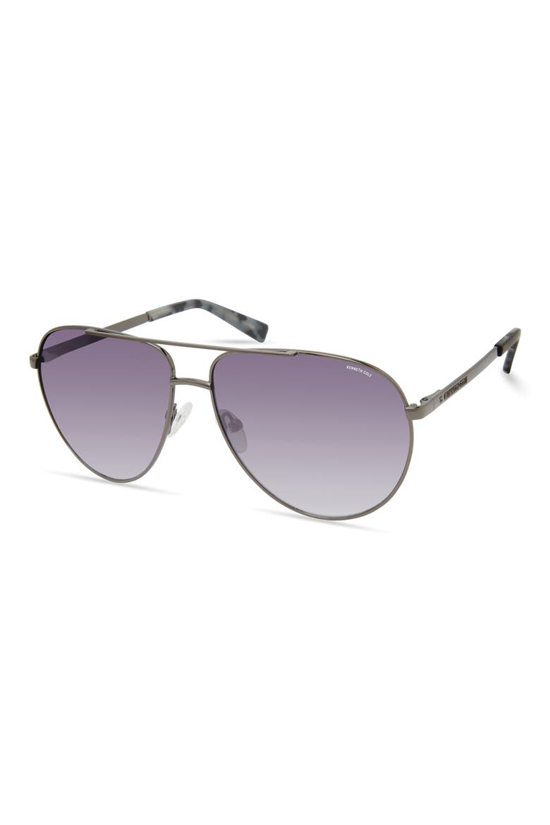61mm Pilot Sunglasses, Alternate, color, MATTE GUNMETAL / SMOKE MIRROR