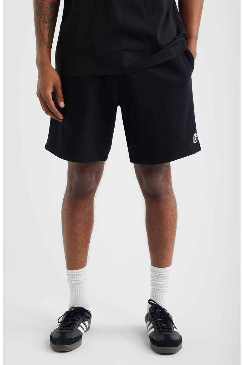 Karat Cotton Shorts, Main, color, BLACK