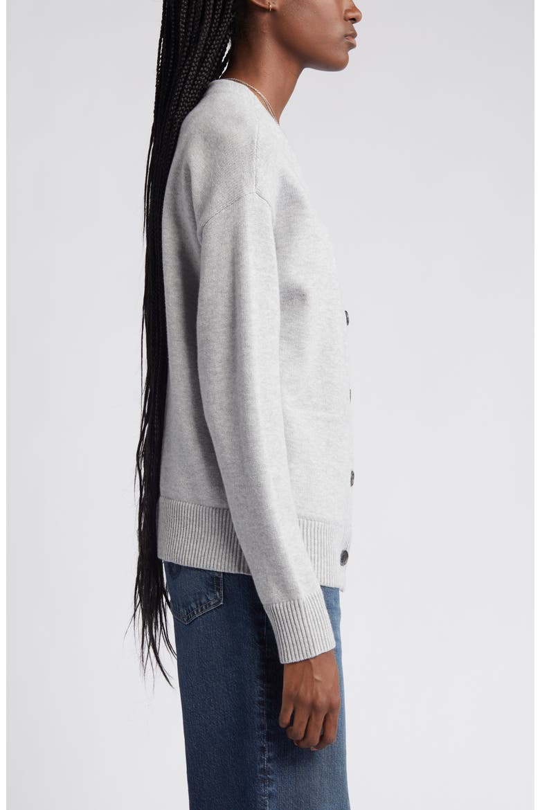 Cotton Blend Cardigan, Alternate, color, GREY HEATHER