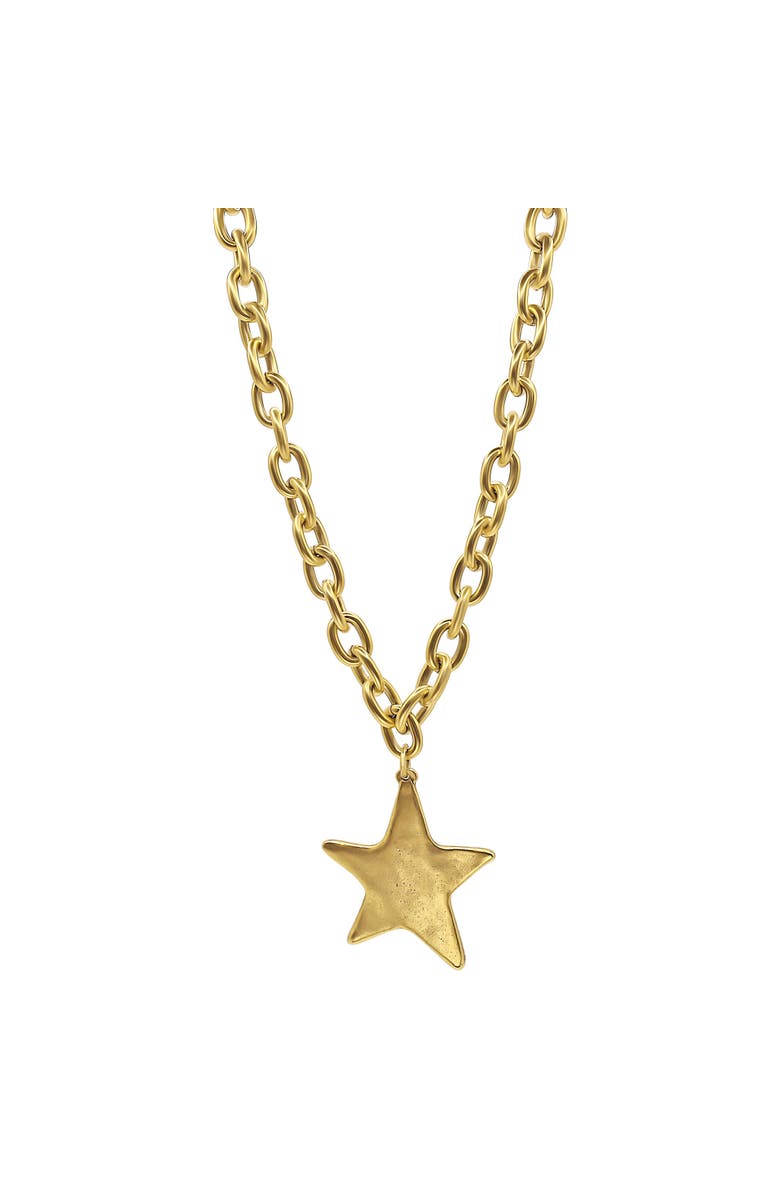 Bowood Lane Prescott Necklace, Main, color, Gold / Xlg Gold Star