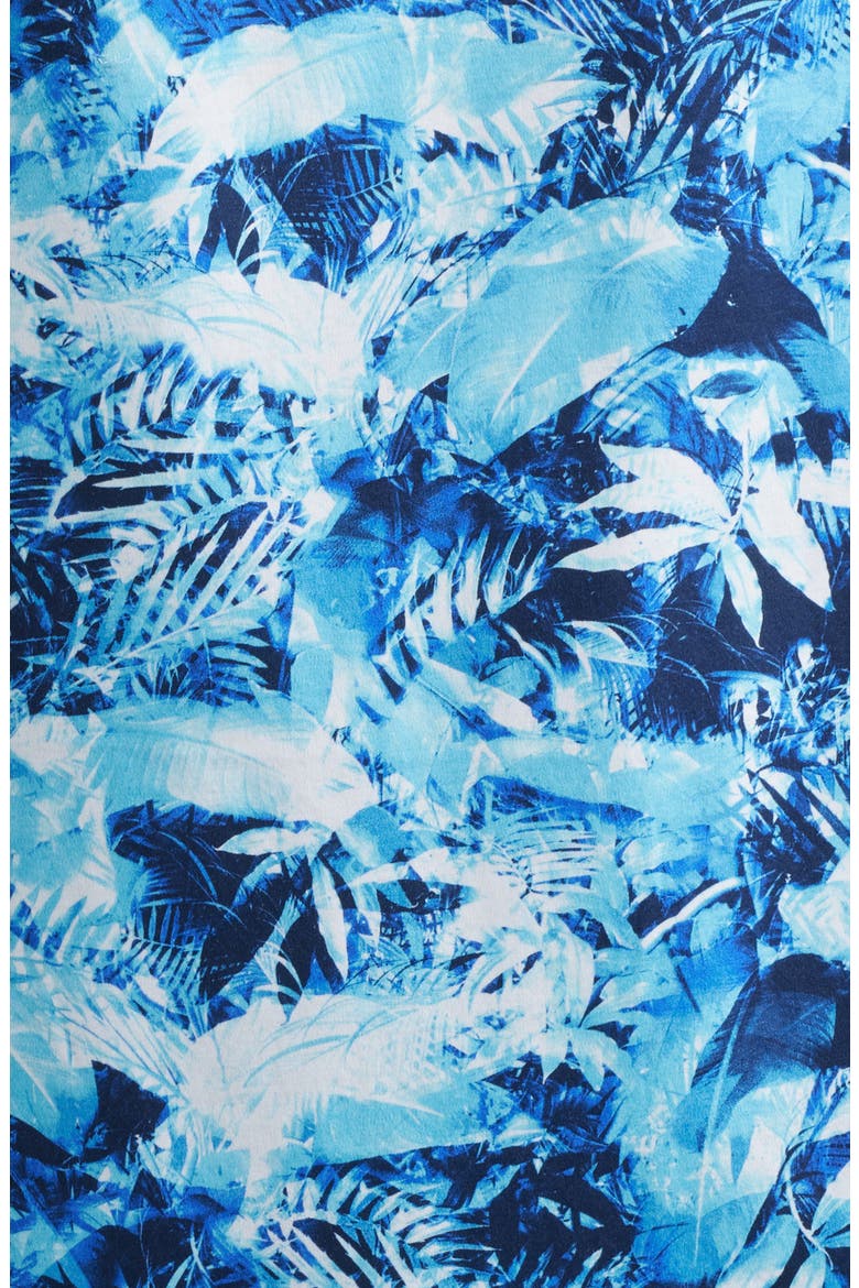 Hendrix Digital Abstract Print Pima Cotton Polo, Alternate, color, AZURE