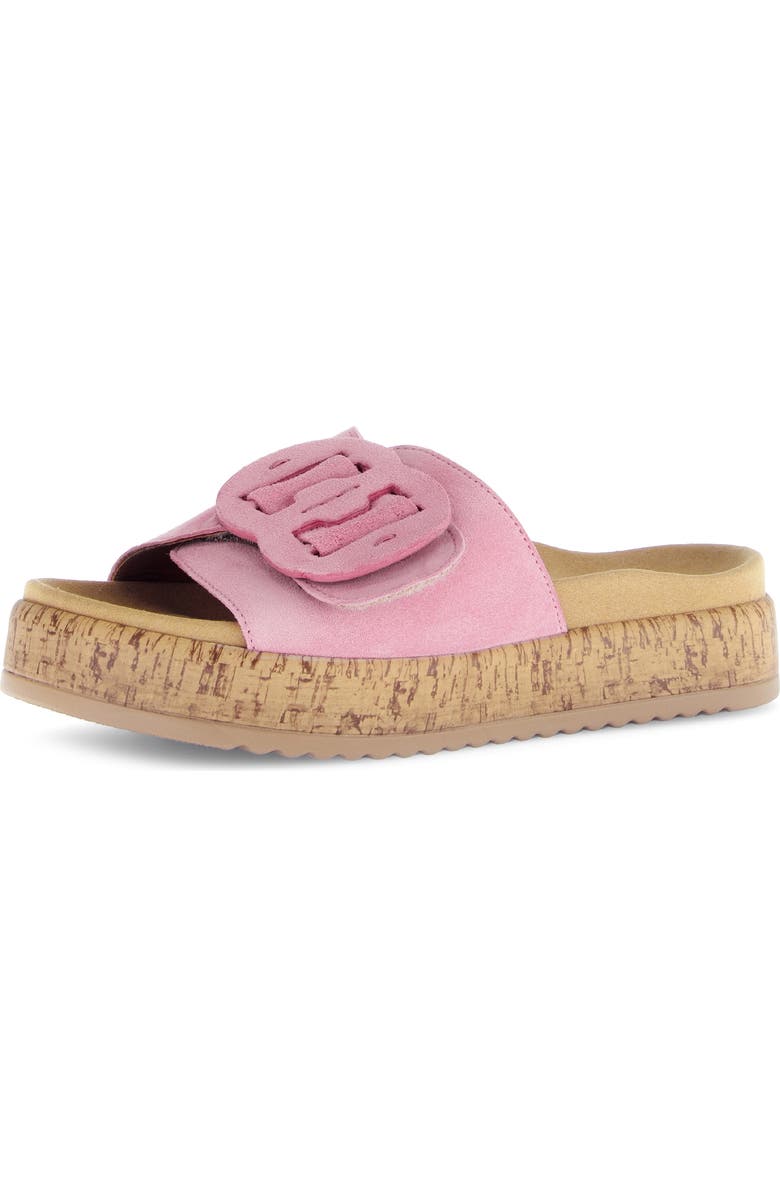 Gabor 63.760 Platform Slide Sandal, Main, color, Soft Pink