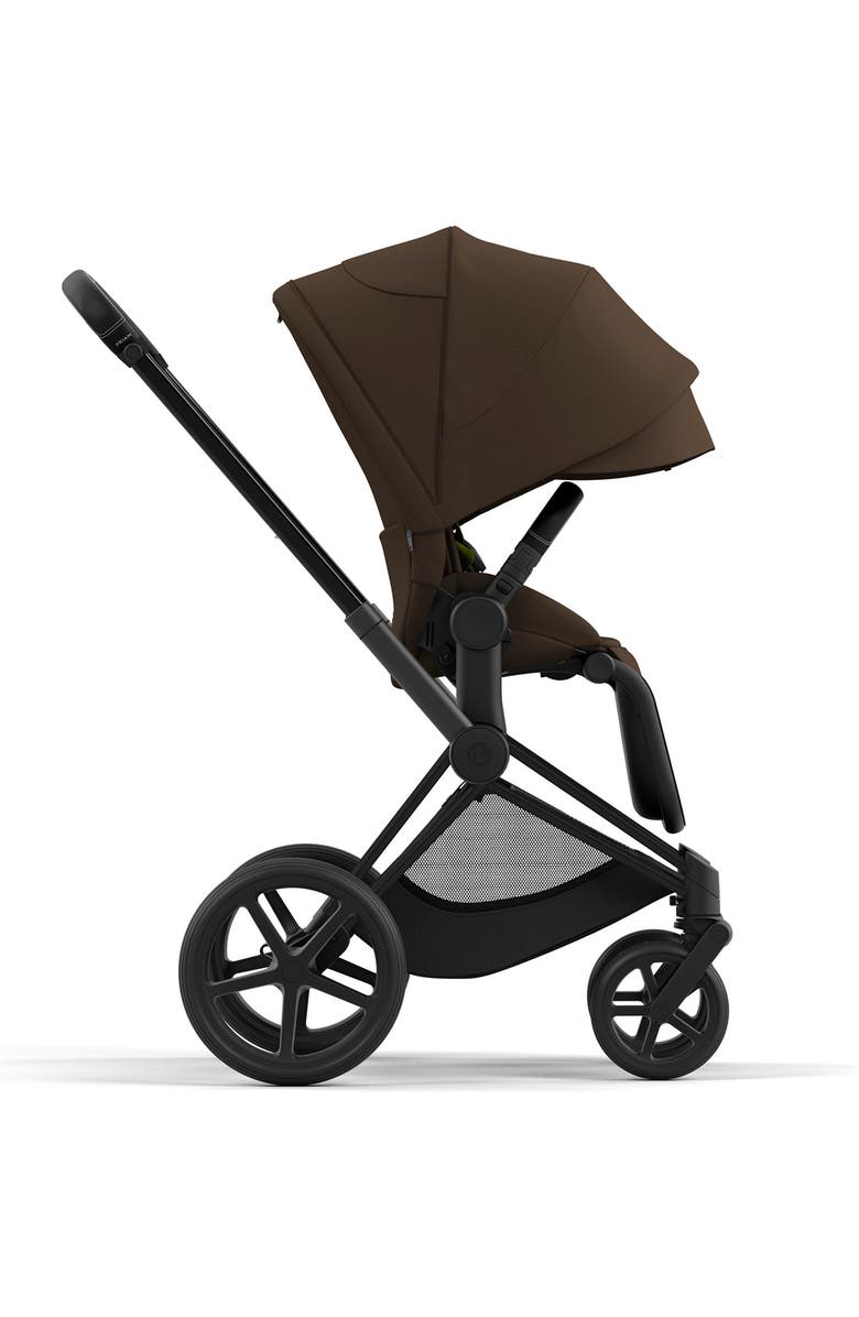 CYBEX PRIAM 4 Matte Black Compact Stroller, Alternate, color, Khaki Green