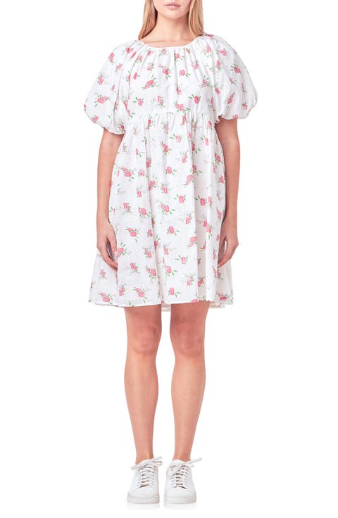 Lara Eyelet Babydoll Dress Lara Eyelet Babydoll Dress