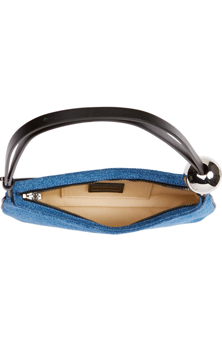 Jacquemus Le Bisou Perle Denim Shoulder Bag, Alternate, color,