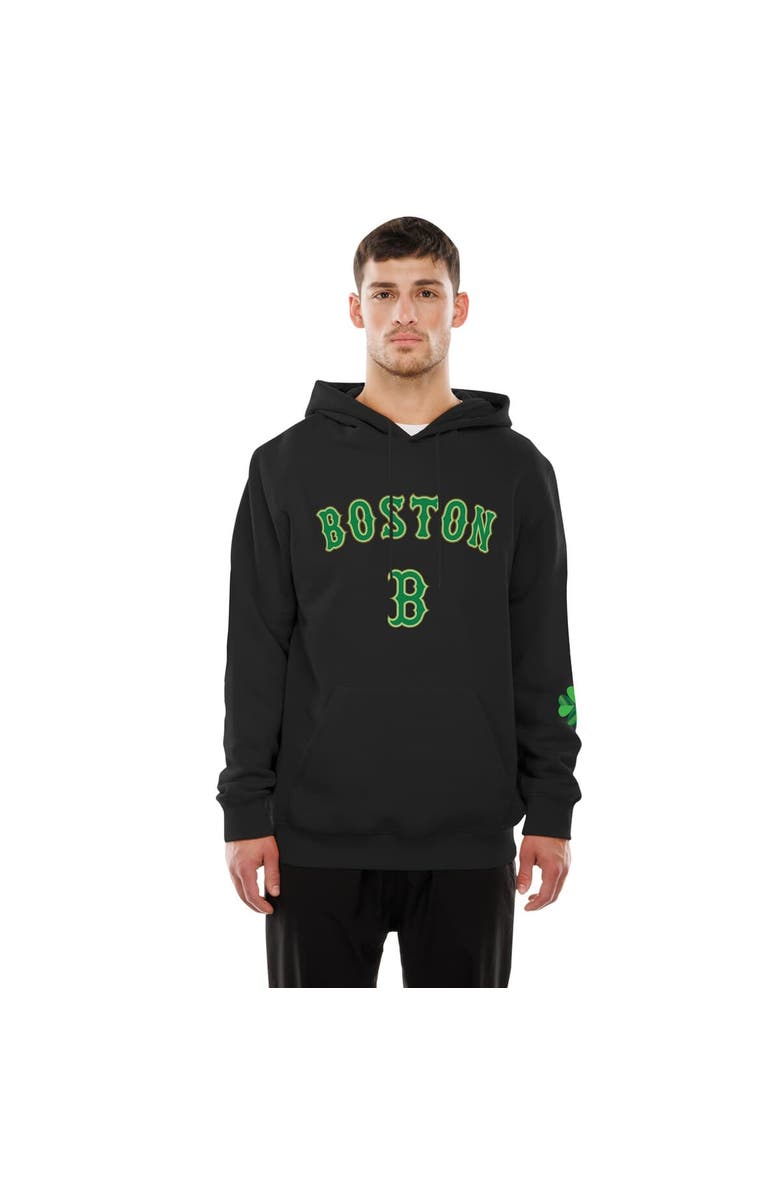 New Era Men's New Era  Black Boston Red Sox 2026 St. Patrick's Day Fleece Hoodie, Main, color, Black