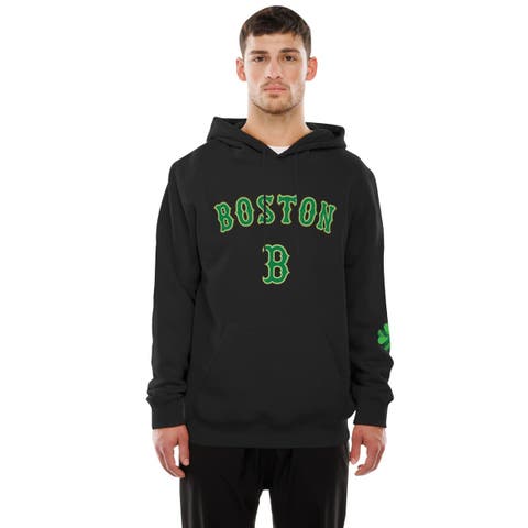 Men's New Era  Black Boston Red Sox 2026 St. Patrick's Day Fleece Hoodie