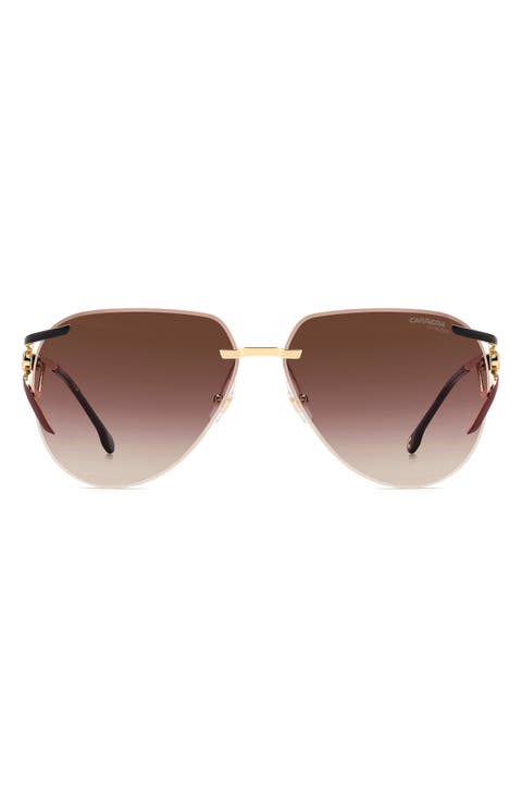 3103/S 64mm Gradient Oversize Pilot Sunglasses