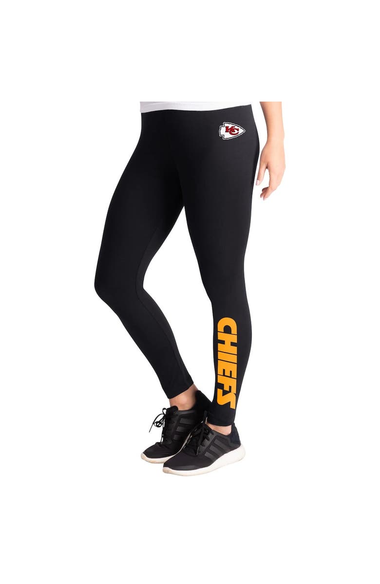 G-III 4HER BY CARL BANKS Women's G-III 4Her by Carl Banks Black Kansas City Chiefs Pregame Leggings, Alternate, color, 