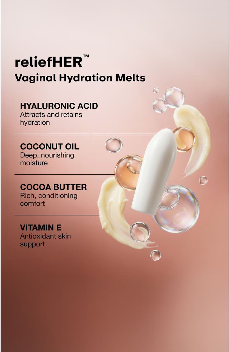 Joylux reliefHER Vaginal Hydration Melts, 10 pack, Alternate, color, NO COLOR