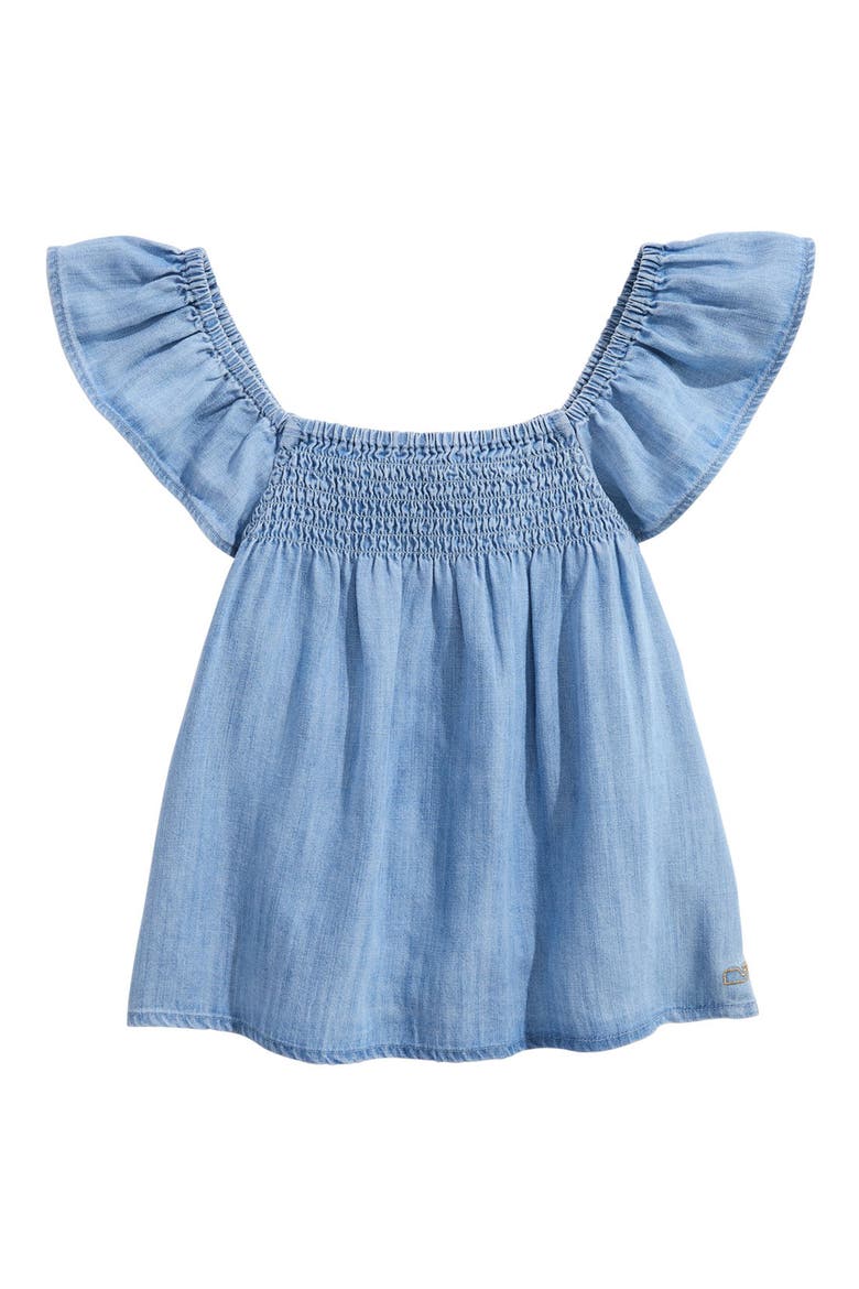 Kids' Ashe Chambray Top, Main, color, LIGHT ACID WASH