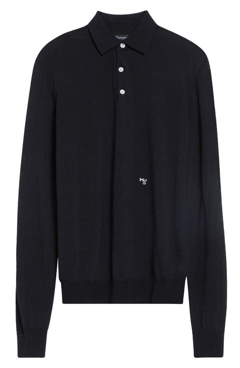 Wool & Cashmere Polo Sweater