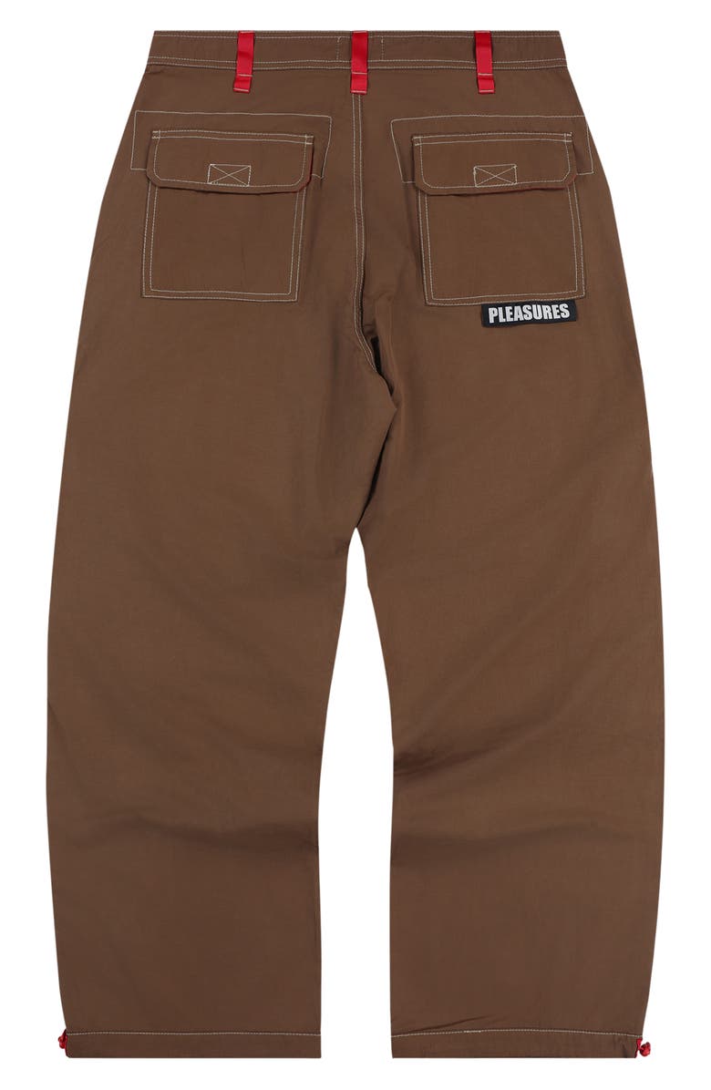PLEASURES Public Parachute Utility Pants, Alternate, color, Brown
