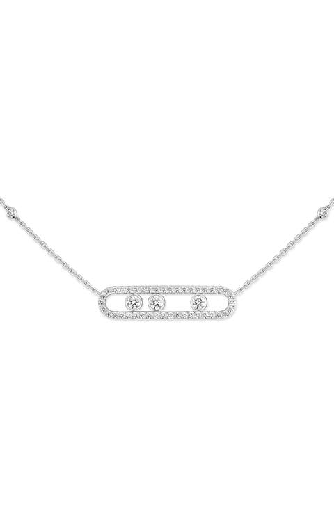 Move Pavé Diamond Pendant Necklace