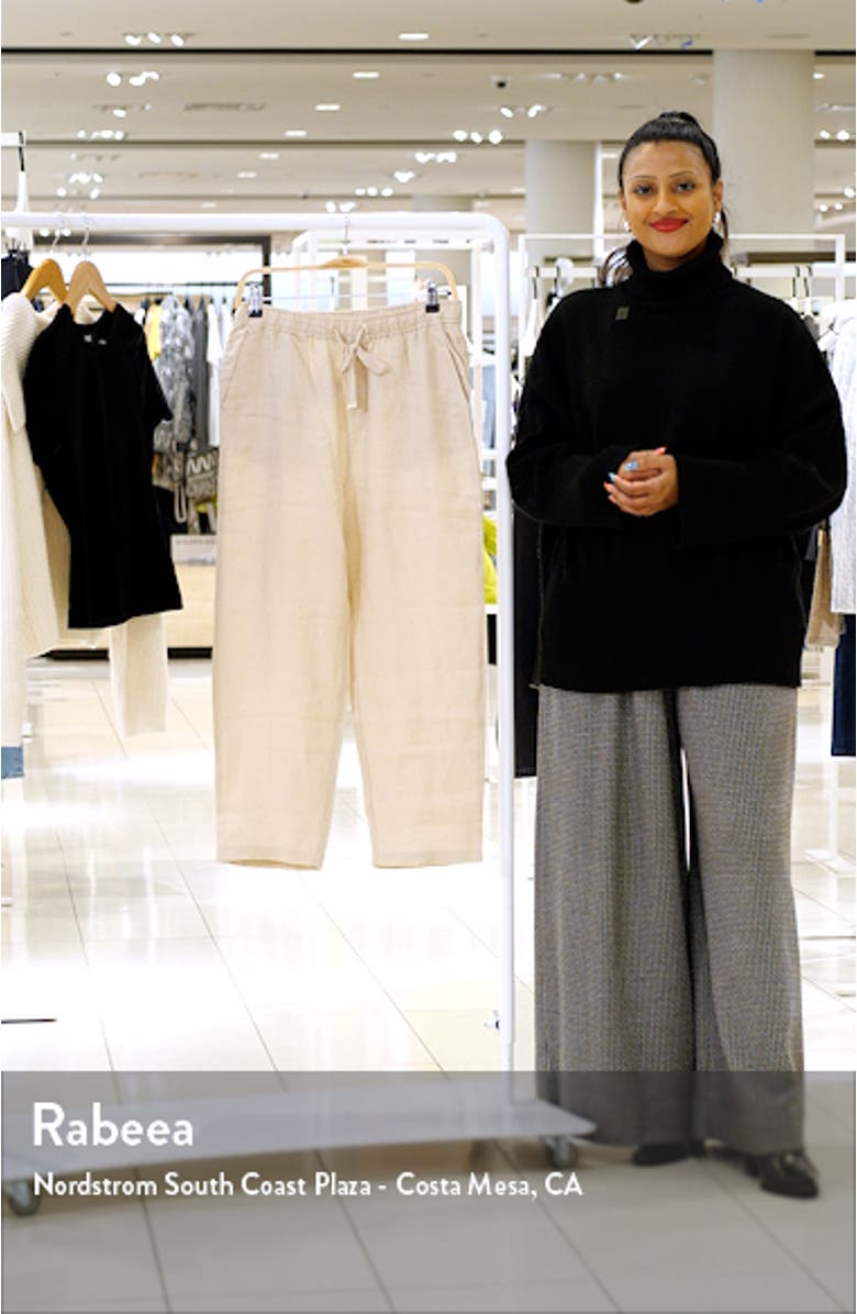 Drawstring Linen Pants, sales video thumbnail
