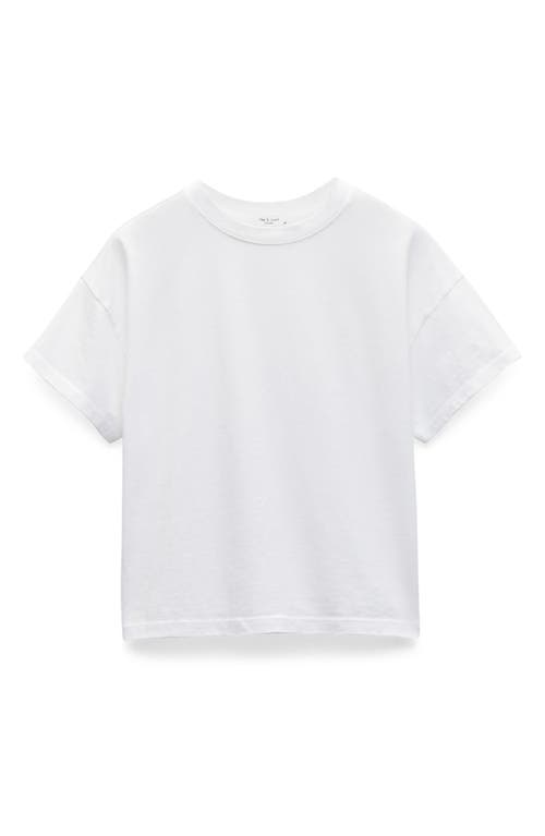 Rag & Bone Kelley Boxy Cotton Jersey T-shirt In White