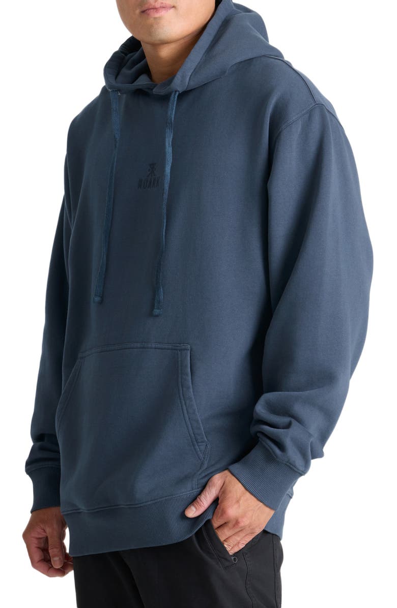 Roark Safe Camp Embroidery Oversize Cotton Fleece Hoodie, Alternate, color, Navy