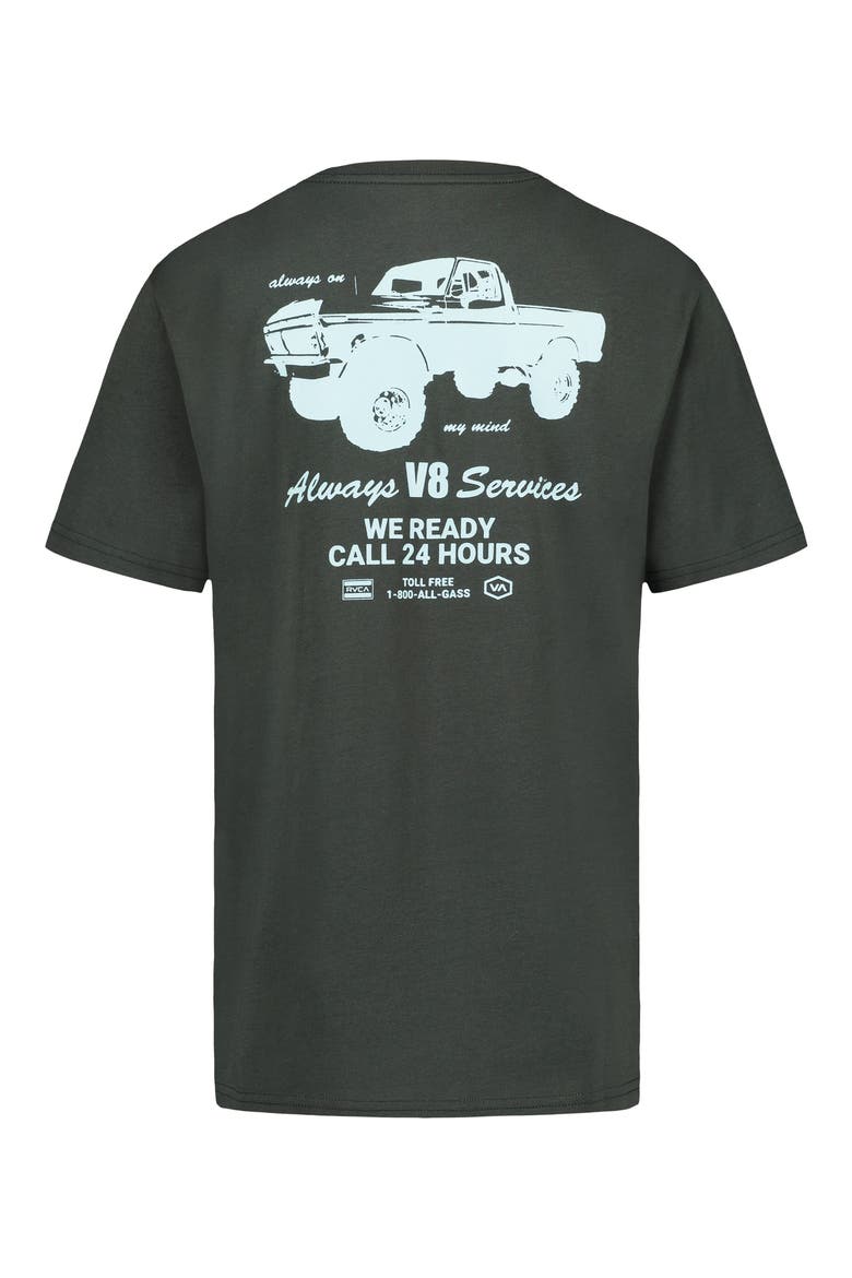 Kids' V8 Graphic T-Shirt, Alternate, color, HUNTER GREEN