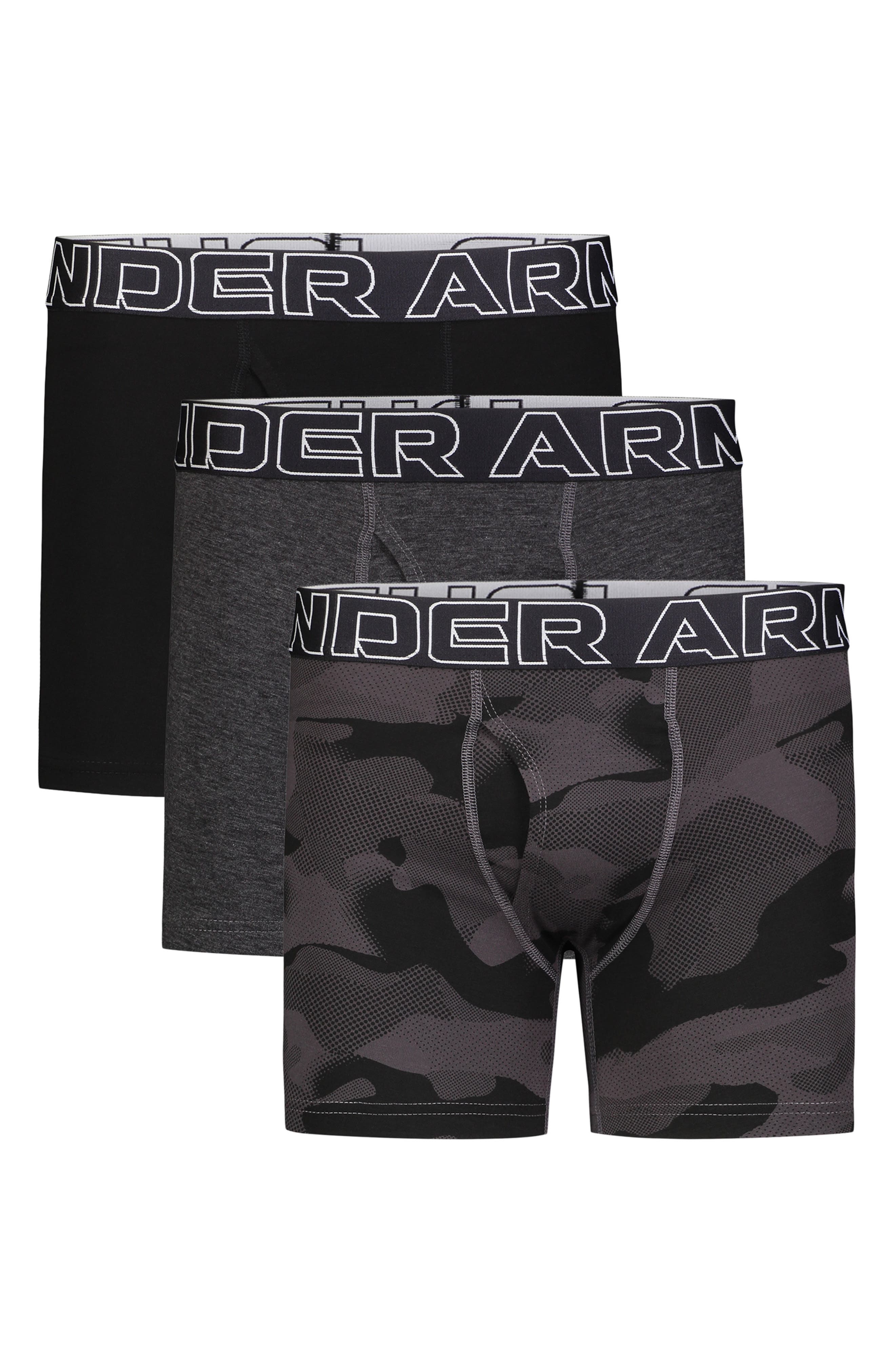 Under Armour Kids' Assorted 3-Pack Performance Boxer Briefs