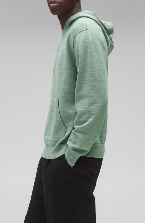 Reigning Champ Laurel Cotton Slub Hoodie In Sage