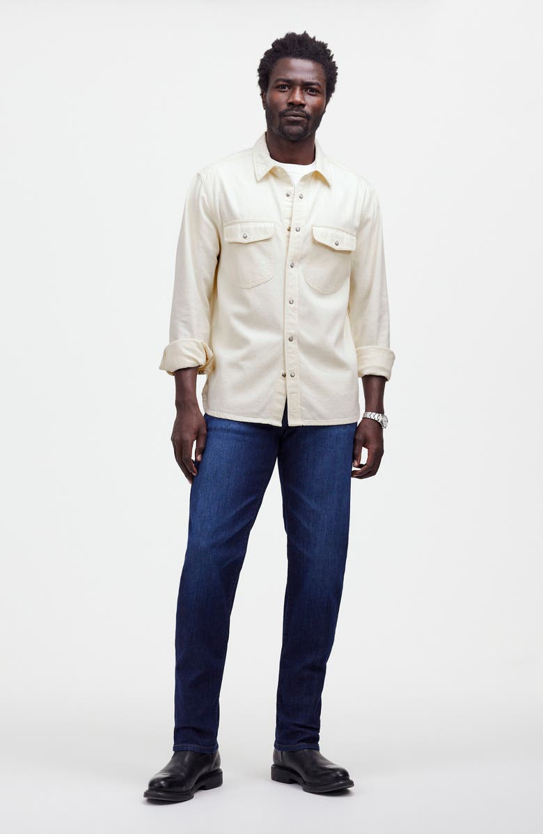 Madewell Easy Denim Western Snap-Up Shirt, Alternate, color, 
