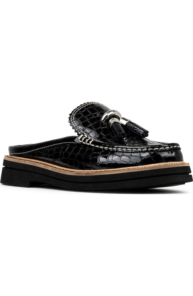 Donald Pliner Mule Tassel Loafer, Main, color, Black
