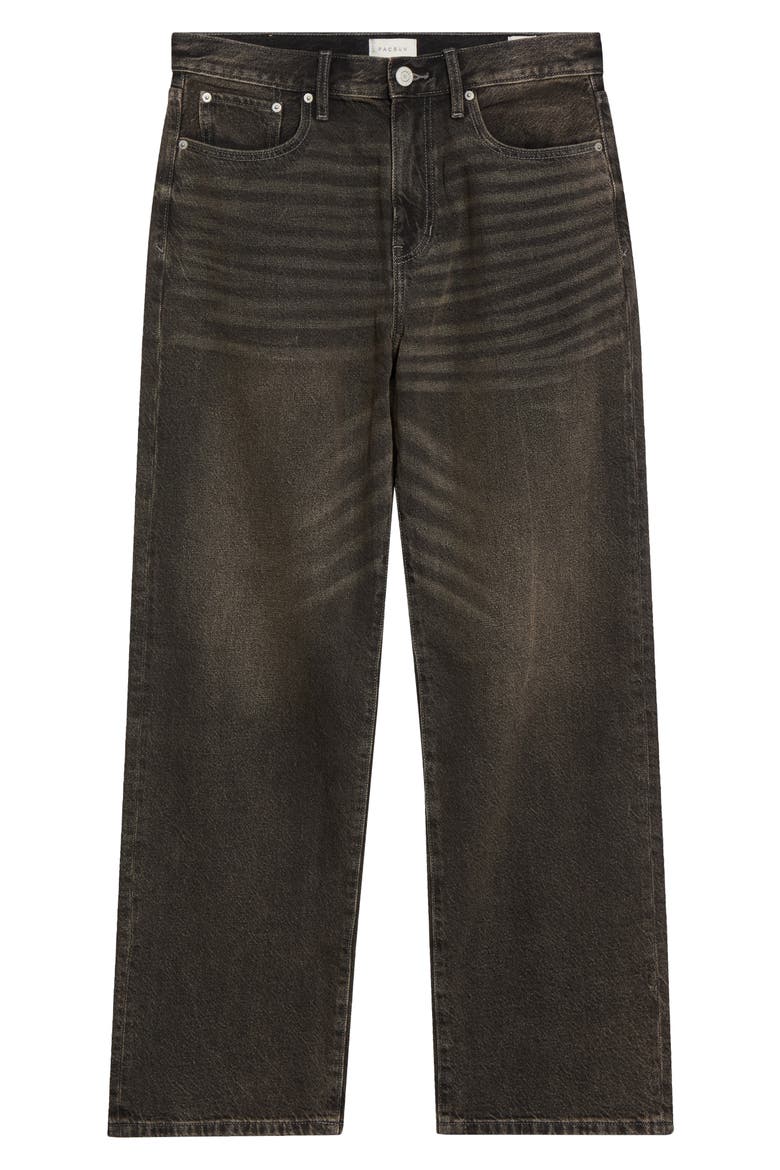 Ryan III Overdye Baggy Straight Leg Jeans, Main, color, BROWN
