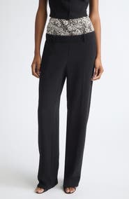 Cinq à Sept Crystal Ivy Dionne Wide Leg Pants