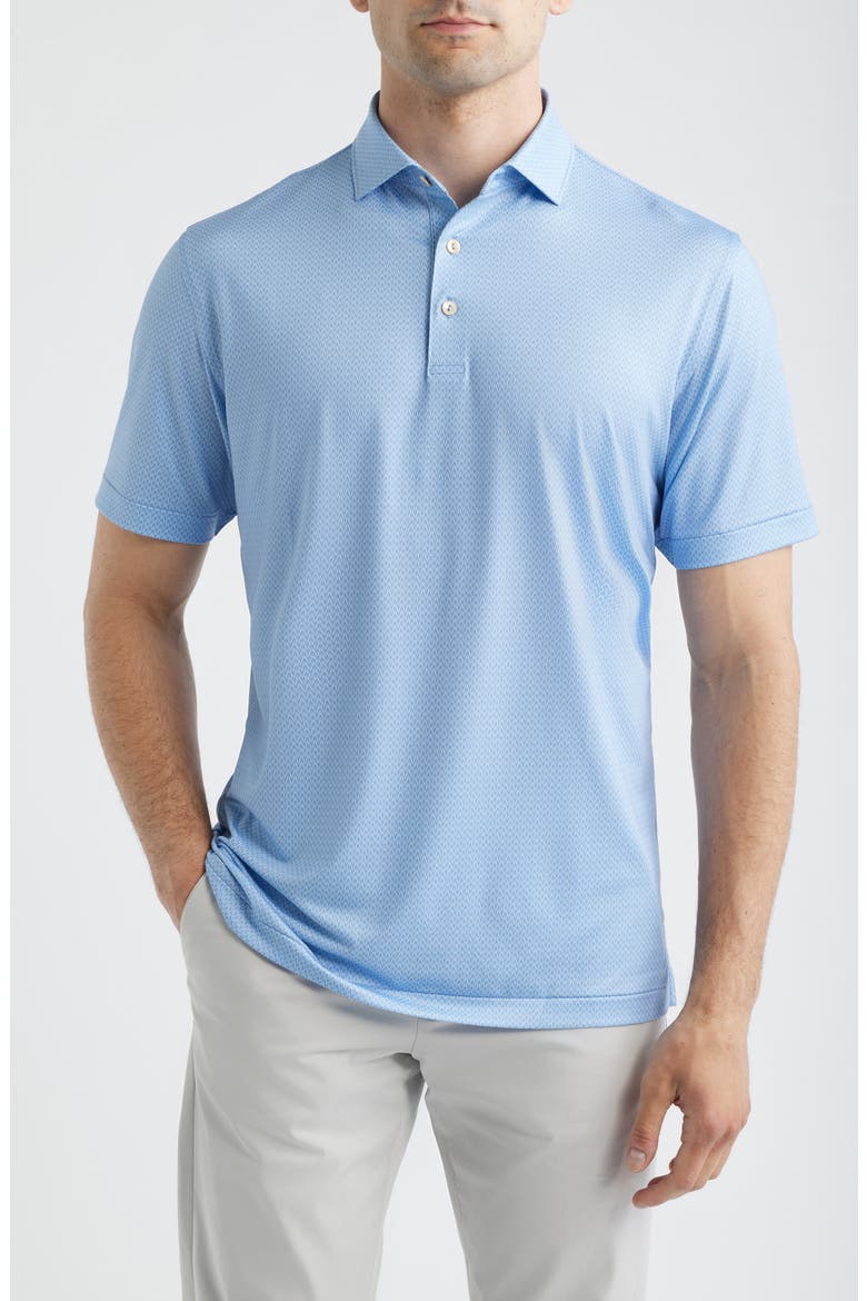 Waylon Performance Jersey Golf Polo, Main, color, HYPER BLUE
