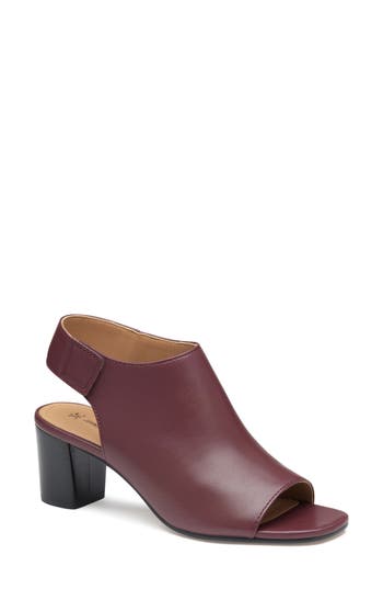 Johnston & Murphy Evelyn Slingback Sandal In Burgundy