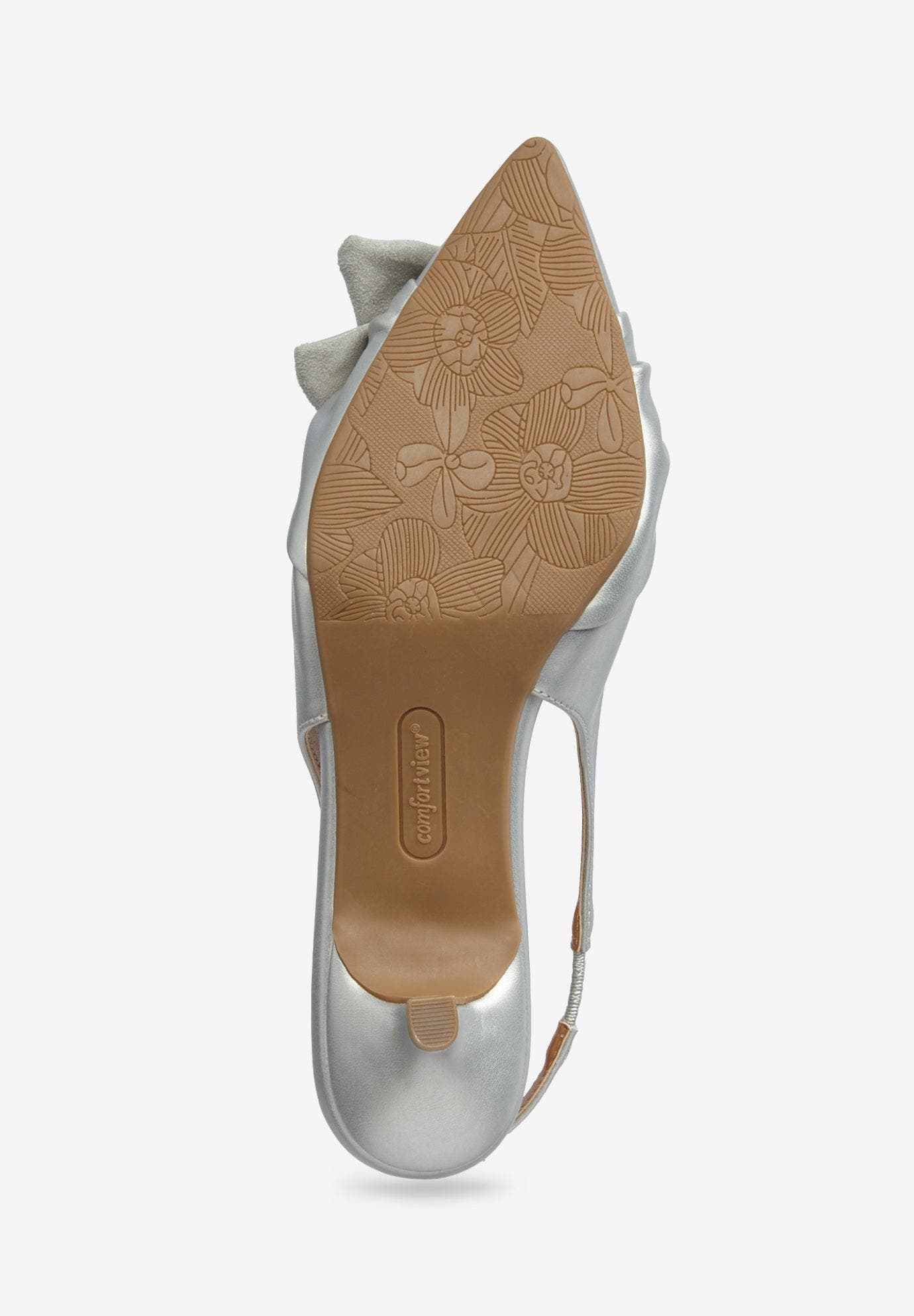 The Tia Slingback, Alternate, color, SILVER