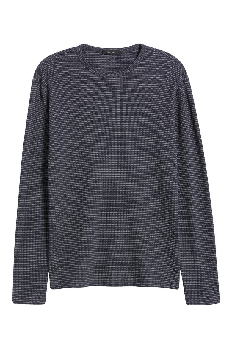 Feed Stripe Thermal Knit Long Sleeve T-Shirt, Alternate, color, COASTAL/OFF WHITE