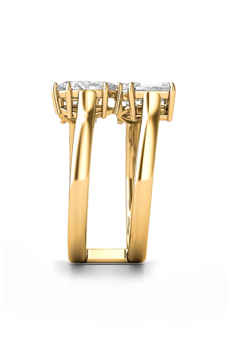 Fancy 4-Stone Lab Created Diamond Ring, Alternate, color, 18K YELLOW GOLD