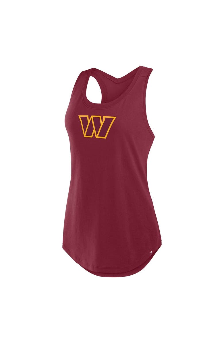 FANATICS Women's Fanatics Burgundy Washington Commanders Iron Fan Tank Top, Alternate, color, 