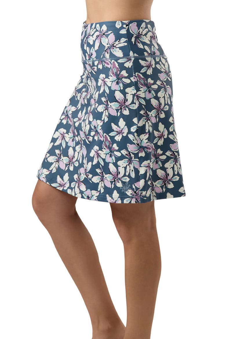 Knee Length Travel Skort, Alternate, color, Mirage Whisper Lily