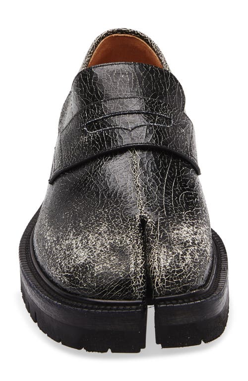 Maison Margiela Taby County Crackled Loafers In Multi