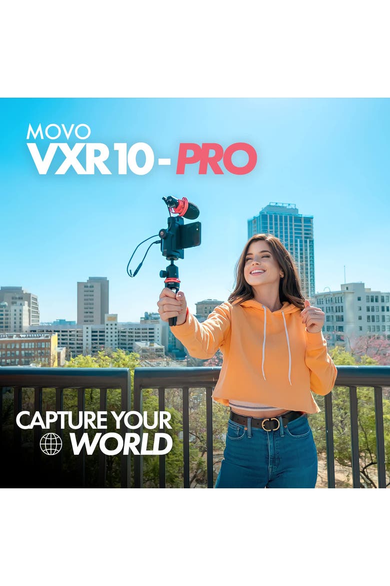 VXR10-PRO Supercardioid Shotgun Microphone for Cameras and Smartphones, Alternate, color, Black