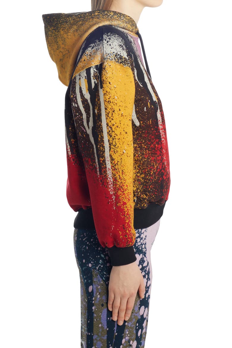 x KATSU Offkat Spray Paint Cotton Hoodie, Alternate, color, BLACK MULTI