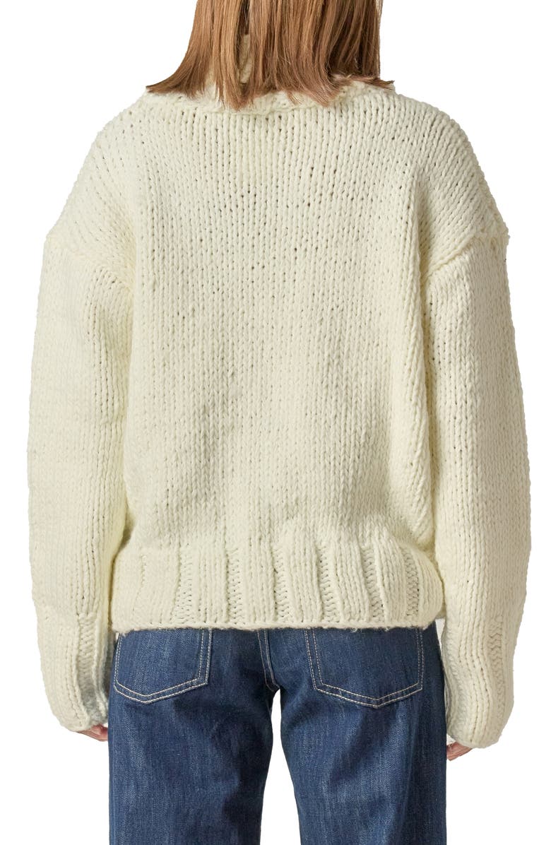 English Factory Chunky Turtleneck Sweater, Alternate, color, Cream