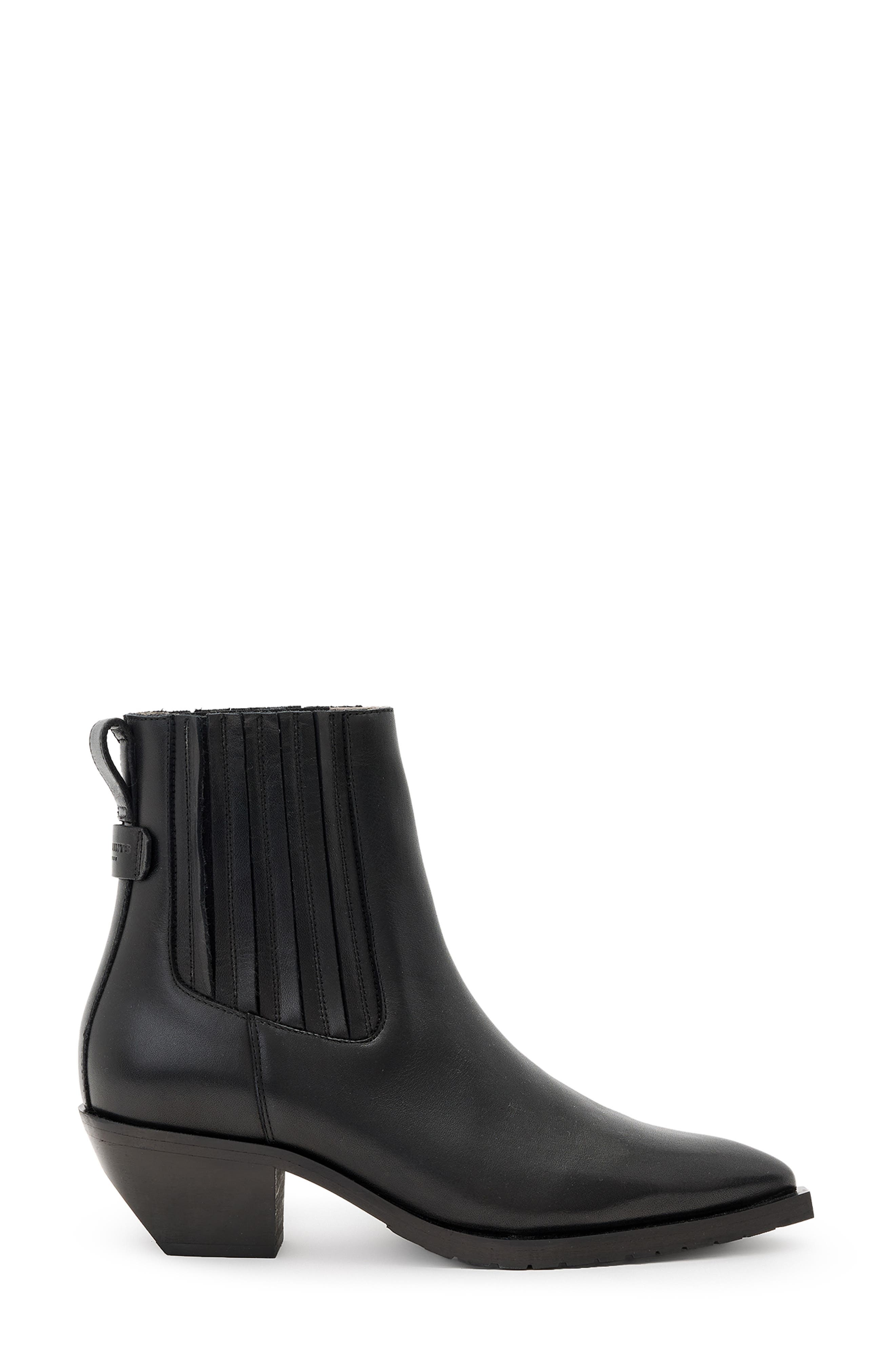 AllSaints Marcie Chelsea Boot, Alternate, color, Black