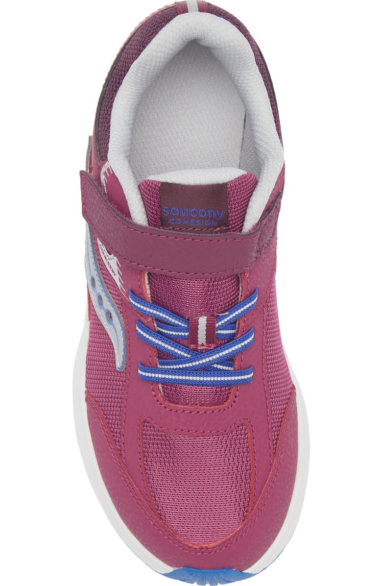 Saucony Kids' Cohesion Kidz A/C Sneaker, Alternate, color, Plum